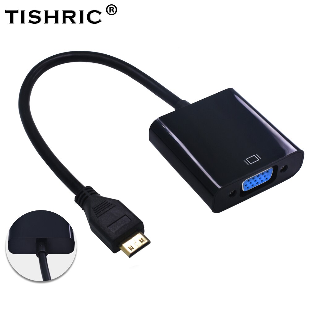 TISHRIC-1080P HDMI ȣȯ VGA  , HDMI Male To VGA Feamle ̺ , Ʈ   HD TV